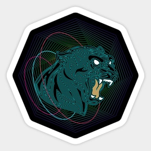 Angry Panther Sticker
